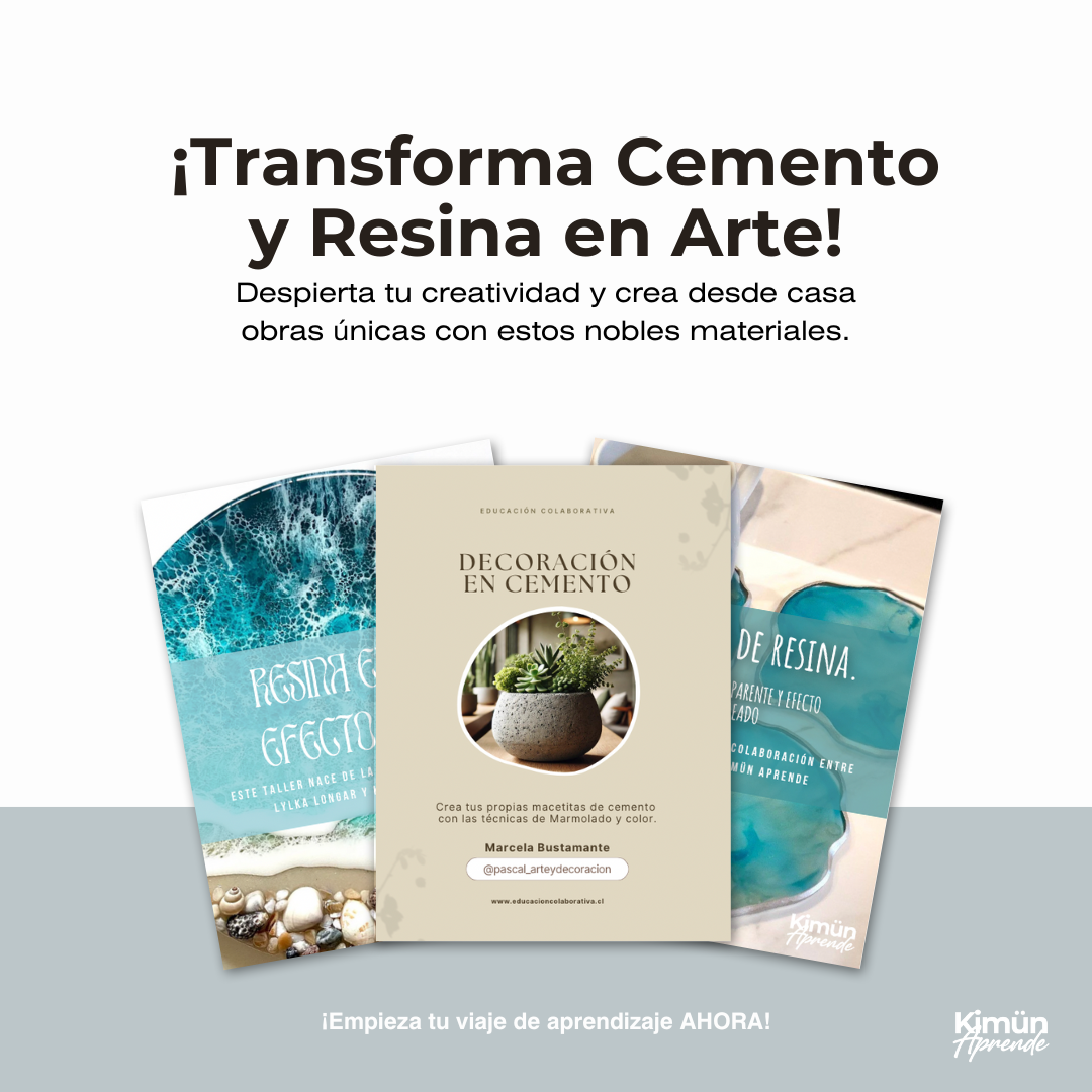 PACK ARTE EN CEMENTO & RESINA